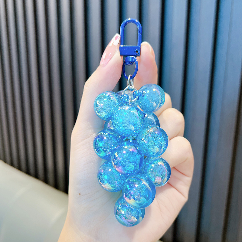 Grape keychain-dark blue