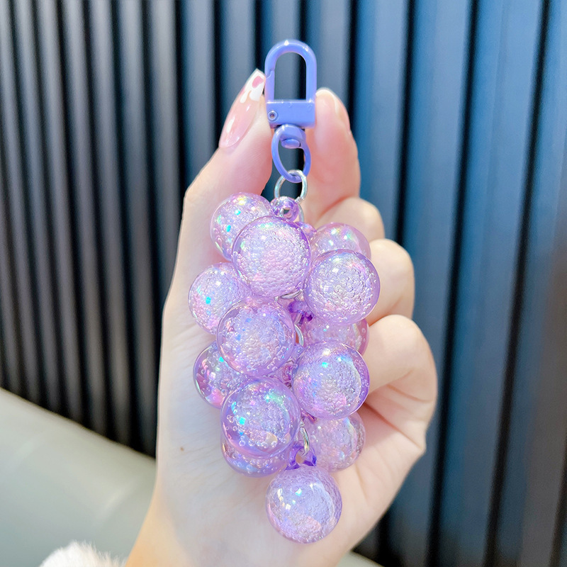 Grape keychain-purple