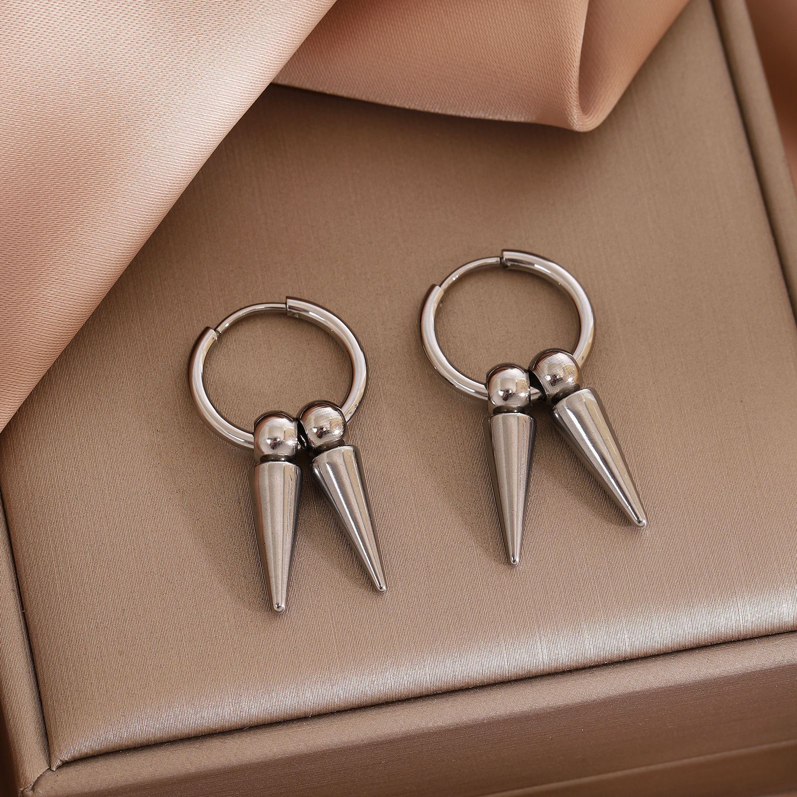 1:1 pair of rivet earrings