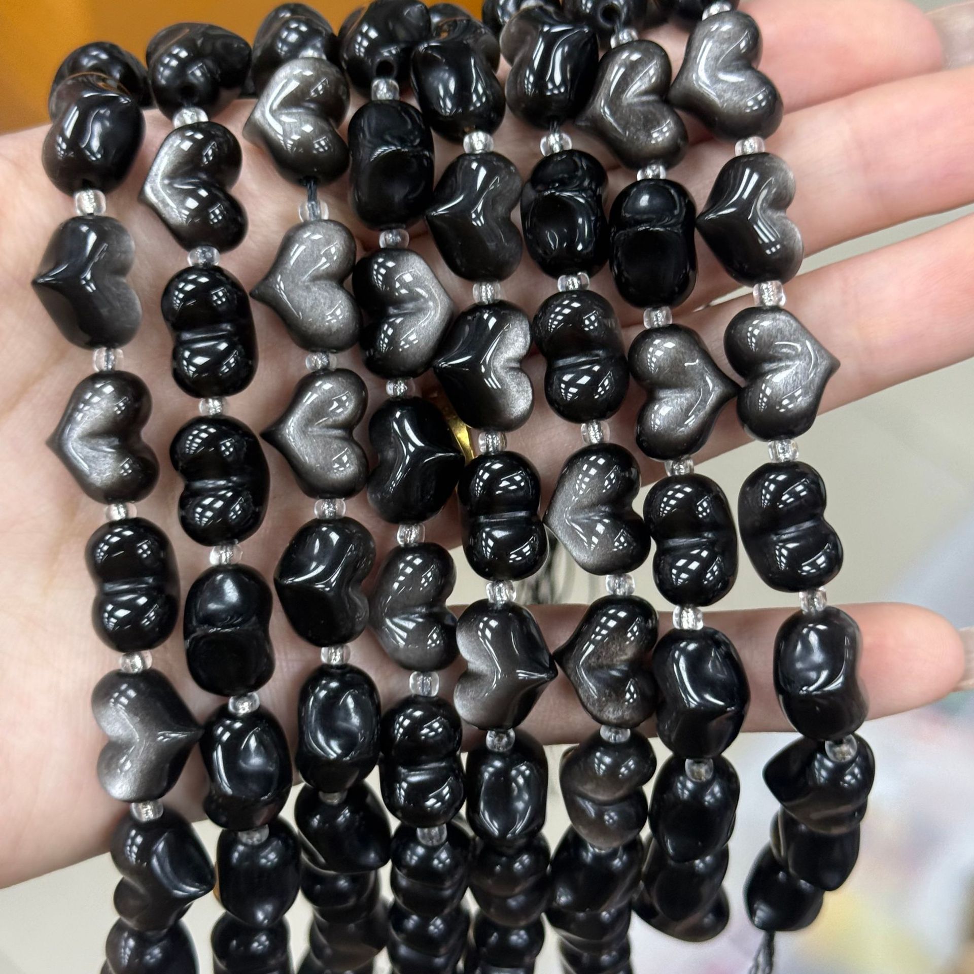silver Obsidian 10*13mm