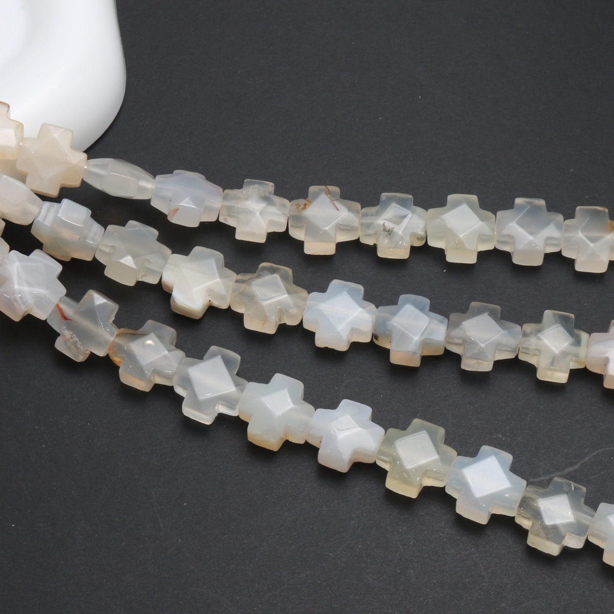 white agate 12*12*5mm