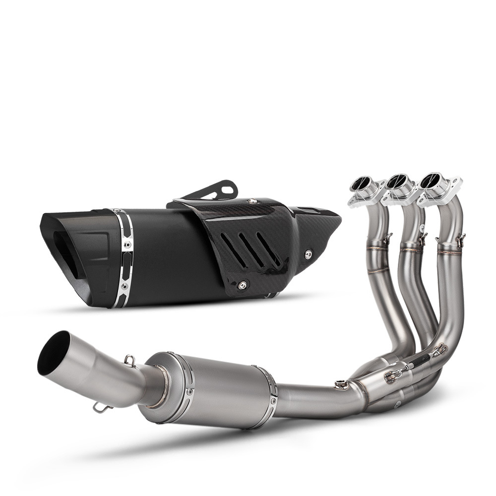 Triumph 660 dual oxygen mouth front section   k10 all black real carbon cover