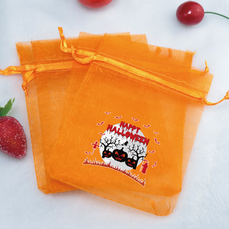 27:Halloween ws04-8 [orange gauze bag]; 13x18cm