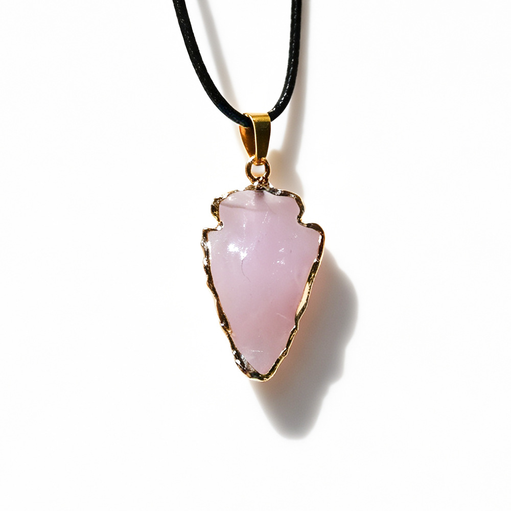 3:Pink-edged arrow pendant