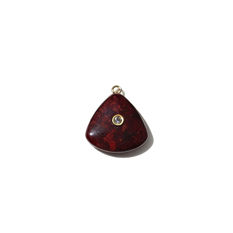 8:Red flower stone