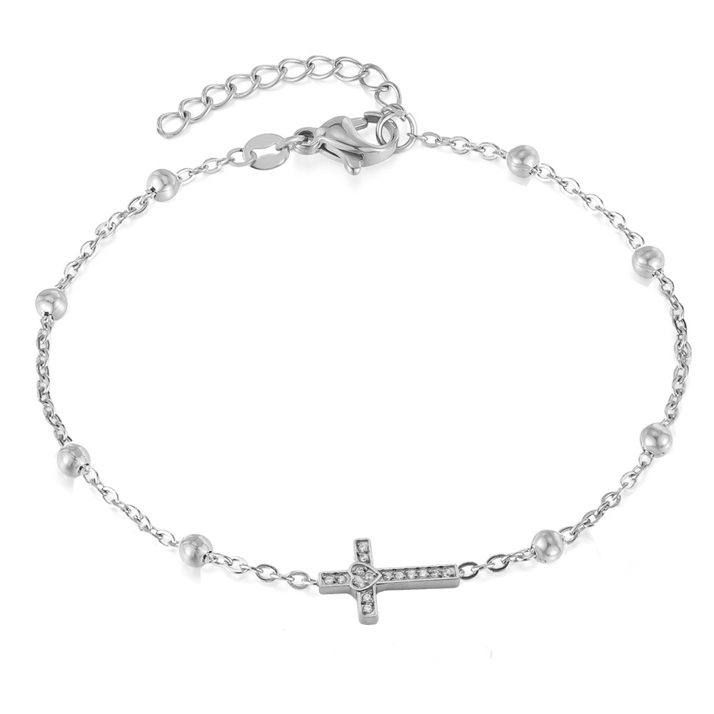 2:Steel color white stone b0045s