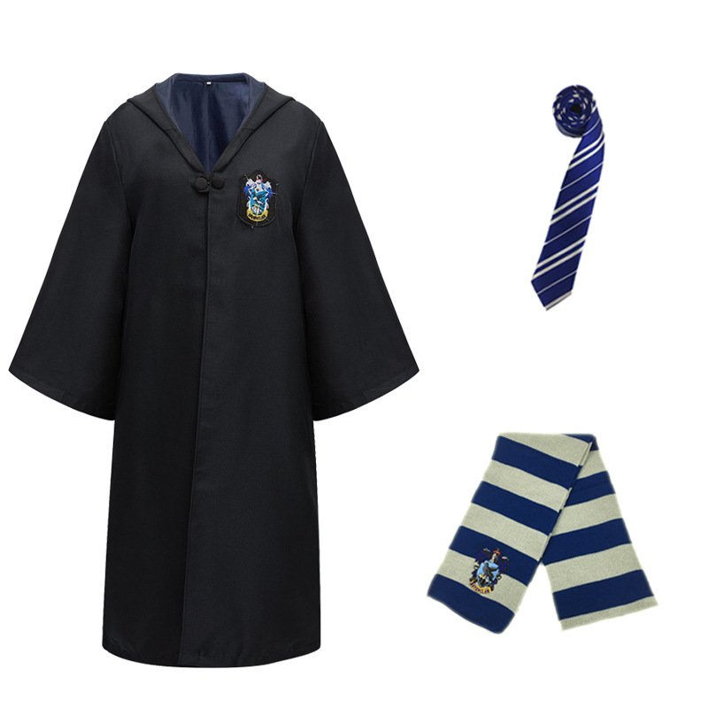 Blue cloak   tie   scarf