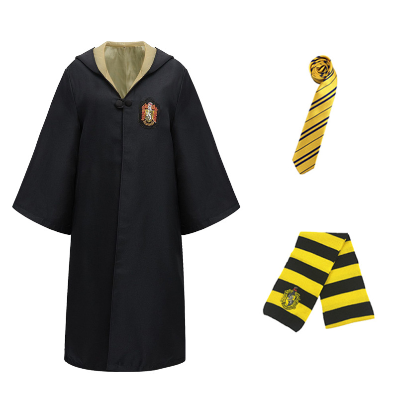 Yellow cloak   tie   scarf