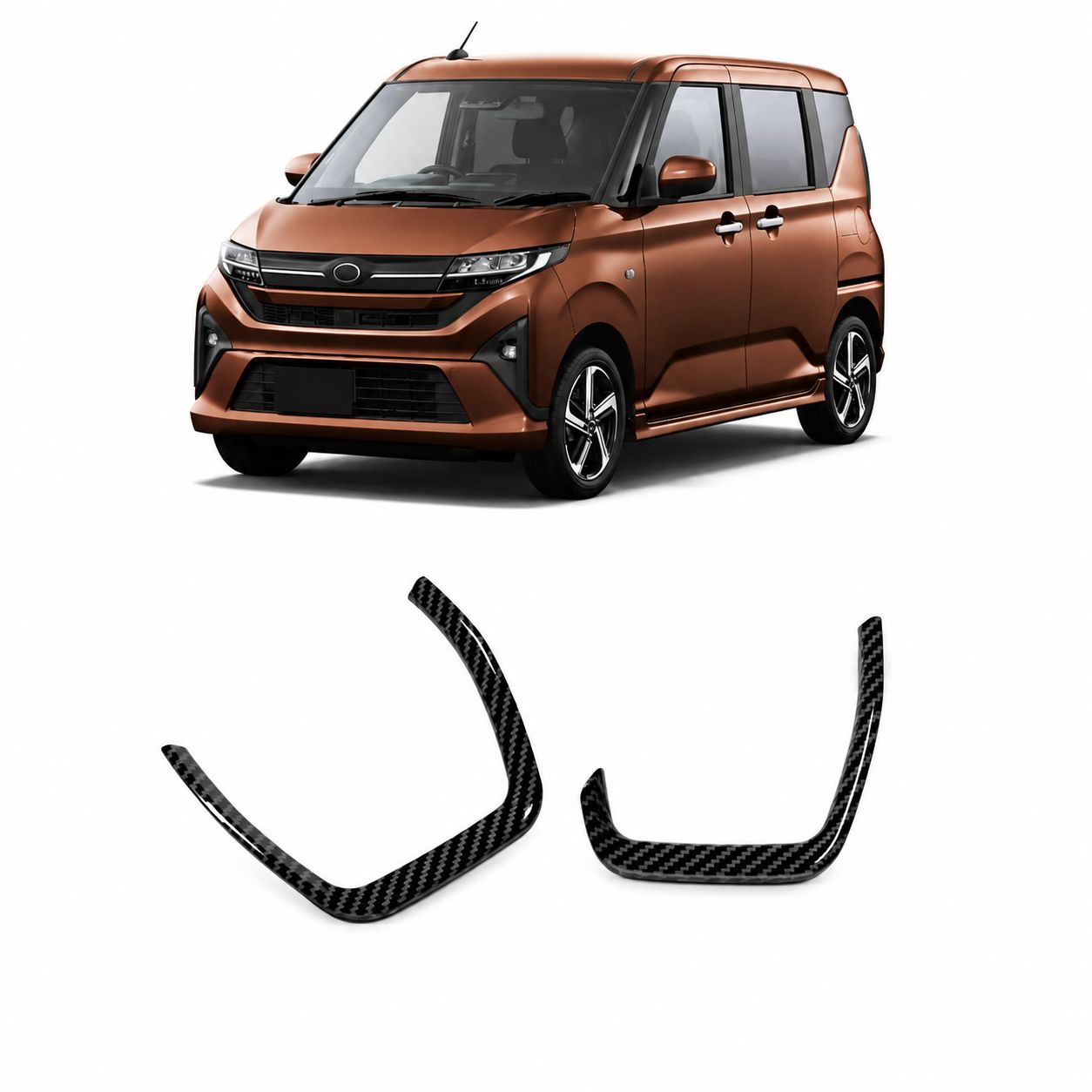 25 types of Daihatsu MOVE cup holder trim (carbon fiber)