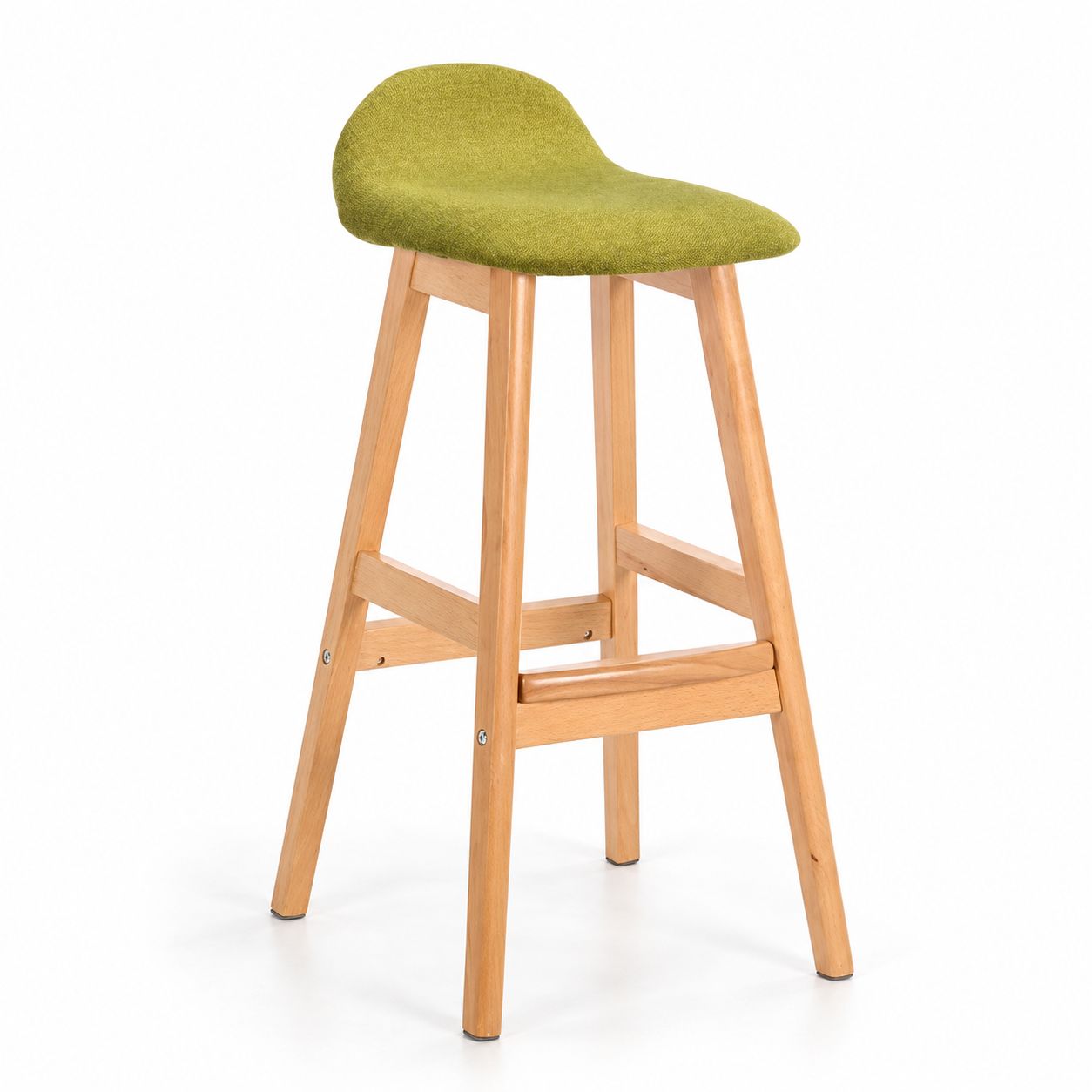 Log color wooden frame green cloth removable and washable