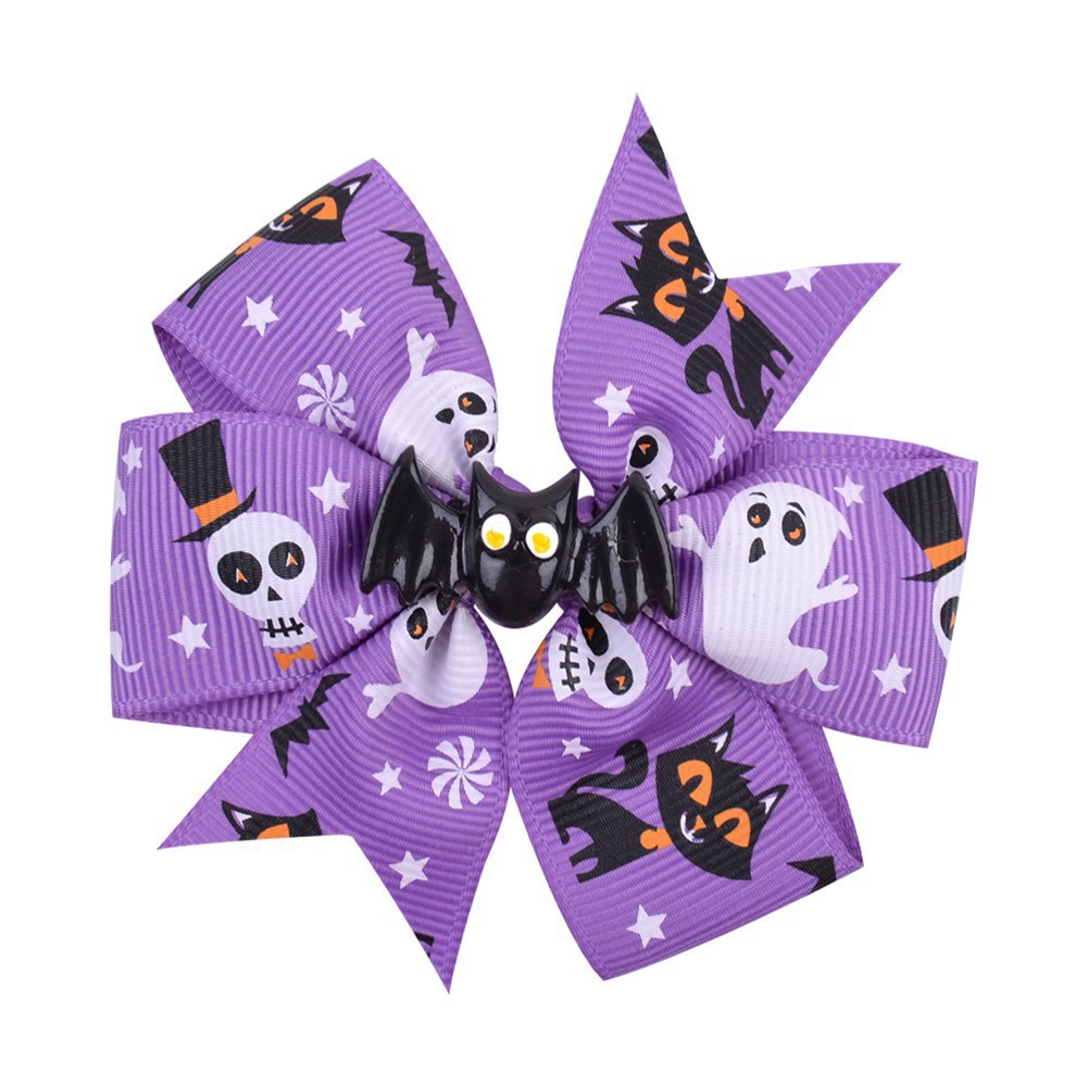 5:Purple Bat (Black Cat White Skull Ghost)