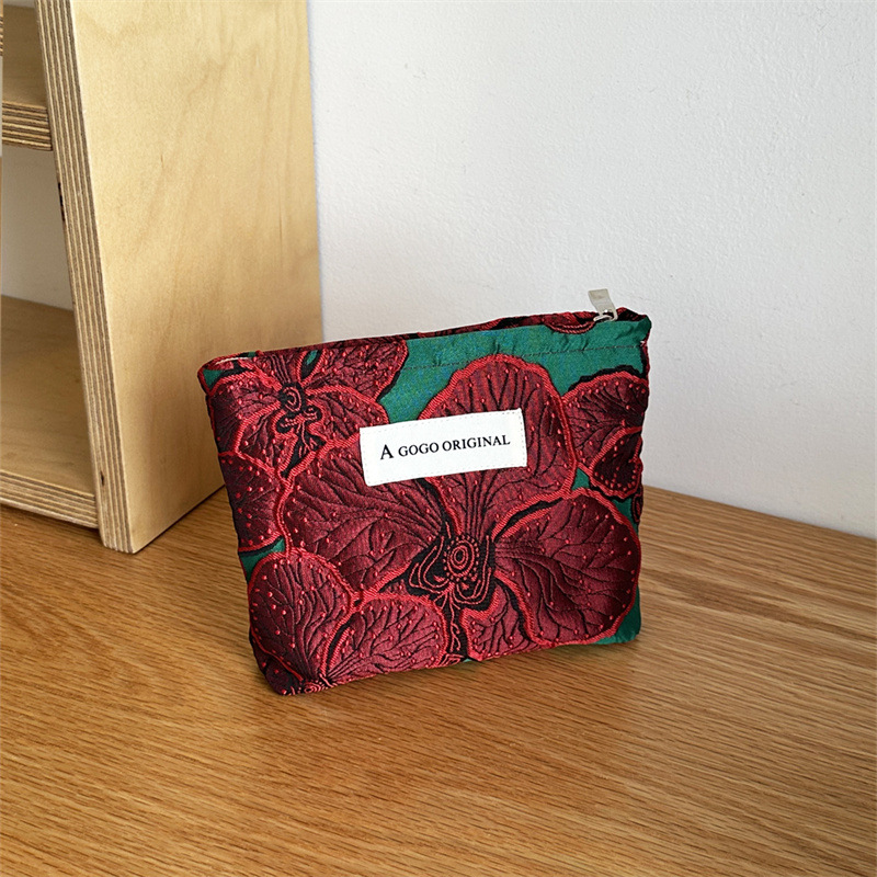 Square bag. pomegranate flower