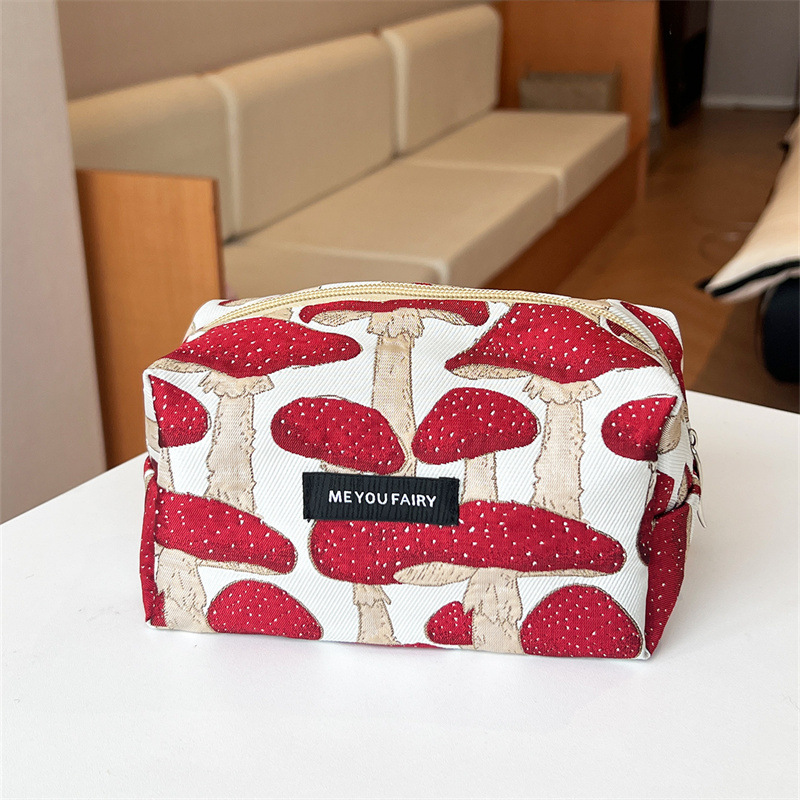 Pillow bag. magic mushroom red