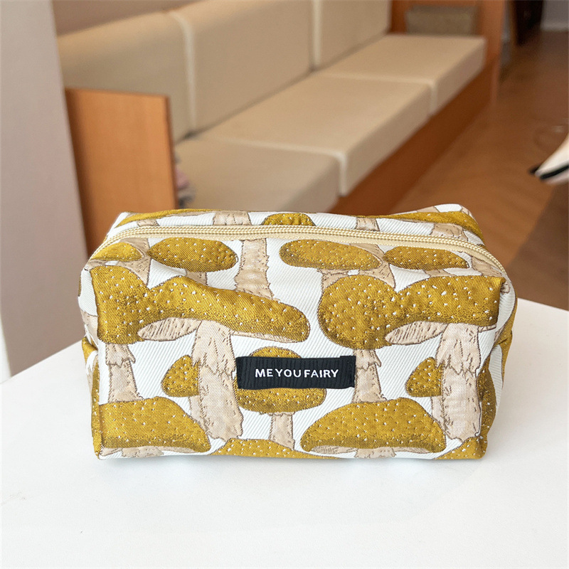 Pillow bag. magic mushroom yellow