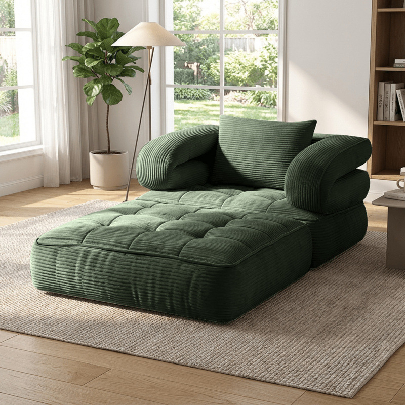 Green corduroy