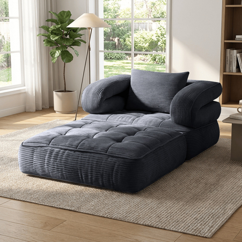 Gray corduroy