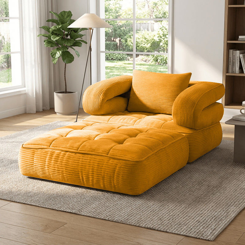 Orange corduroy