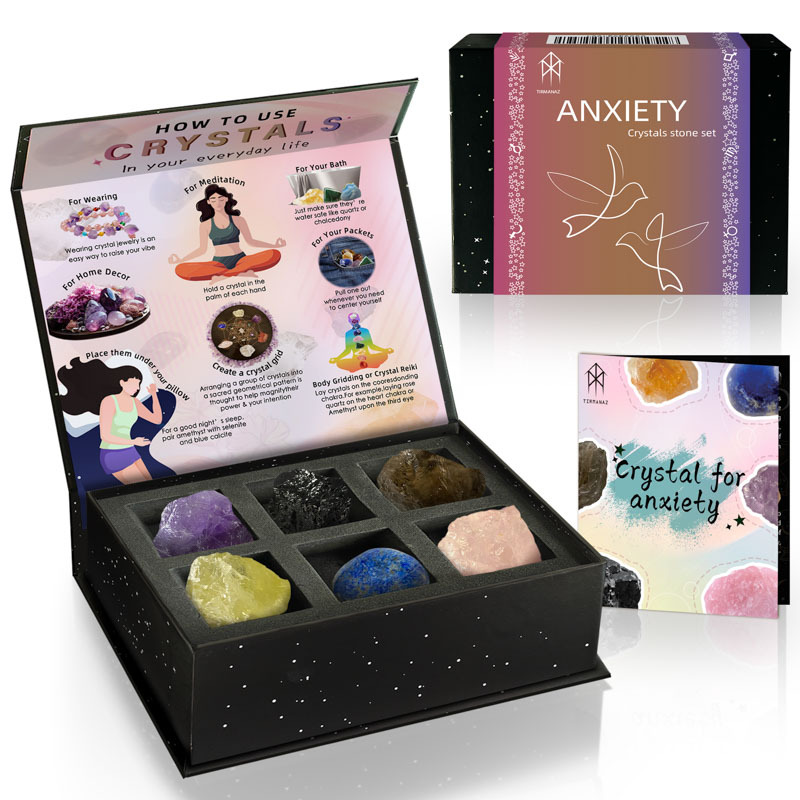 Sjth08-anxiety crystal kit Crystal six-piece set