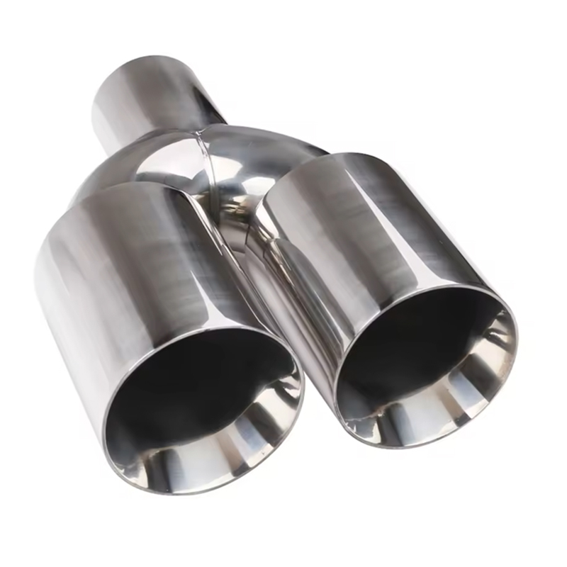 63-89-250mm double-layer flat mouth (long and short) silver