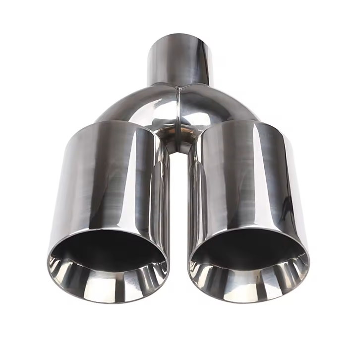 63-89-250mm double-layer flat mouth (flush) silver