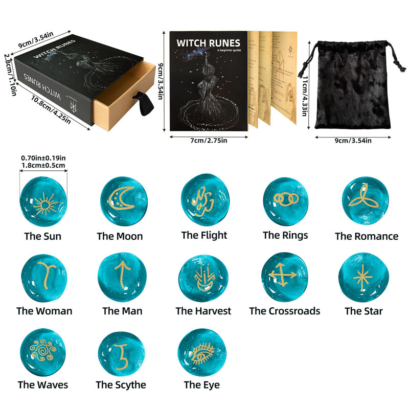 2:Blue-glazed inscription set (13 pieces + instruction manual + storage bag + push-pull storage box)