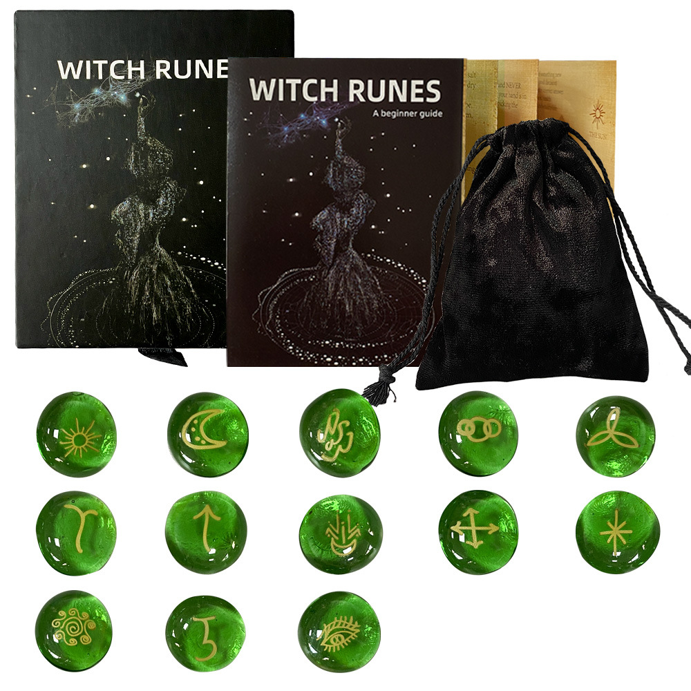 3:Green-glazed inscription set (13 pieces + instruction manual + storage bag + push-pull storage box)