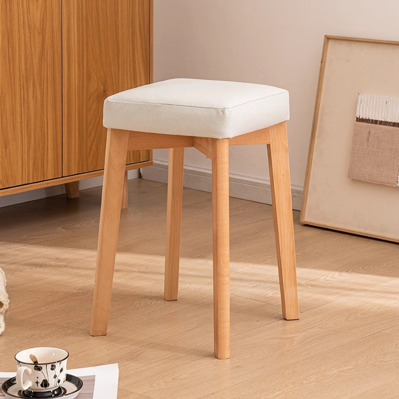 wood color thick soft pack white fabric