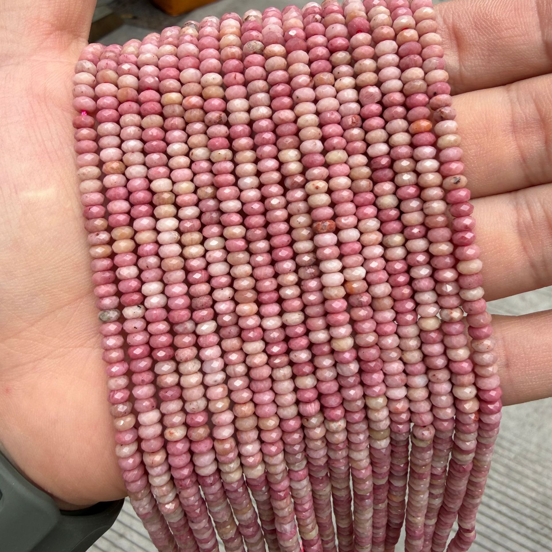 Rhodochrosite 2x4mm