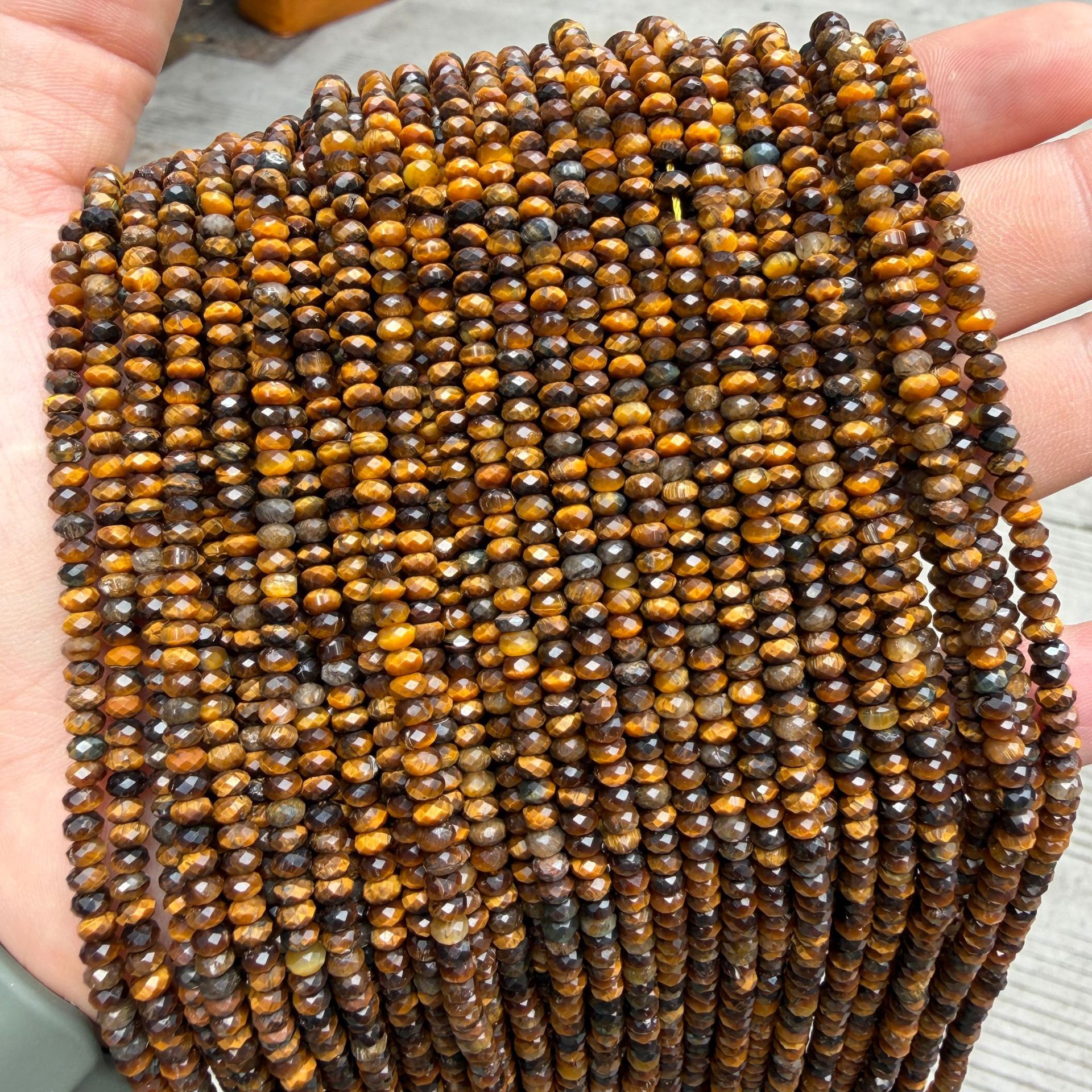 Tiger's Eye Stone 2x4mm