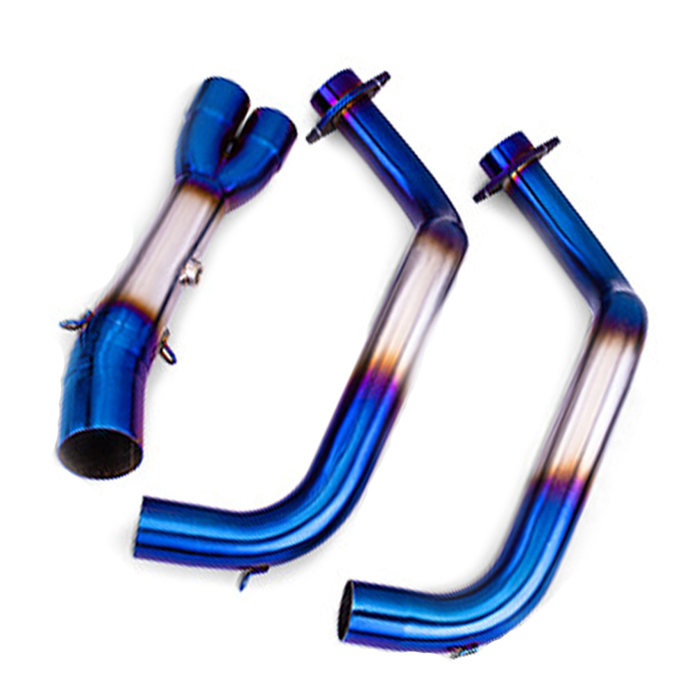 Blue plated front section