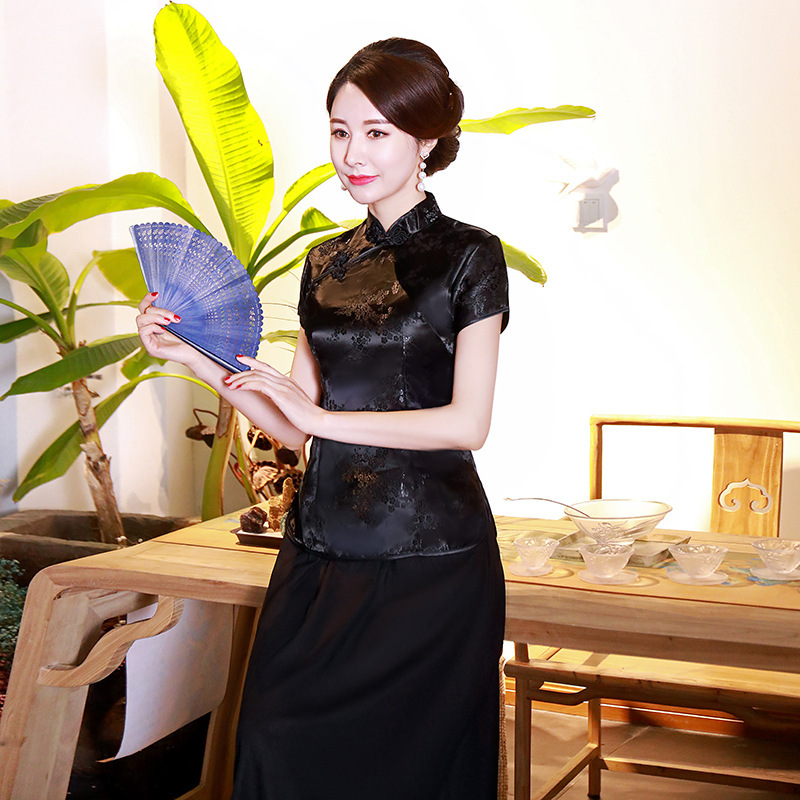 A0023 all black plum blossom