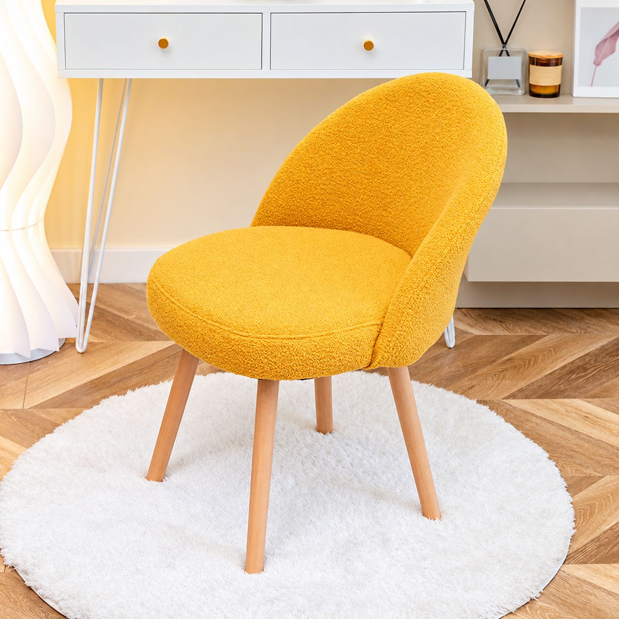 Yellow Teddy Velvet
