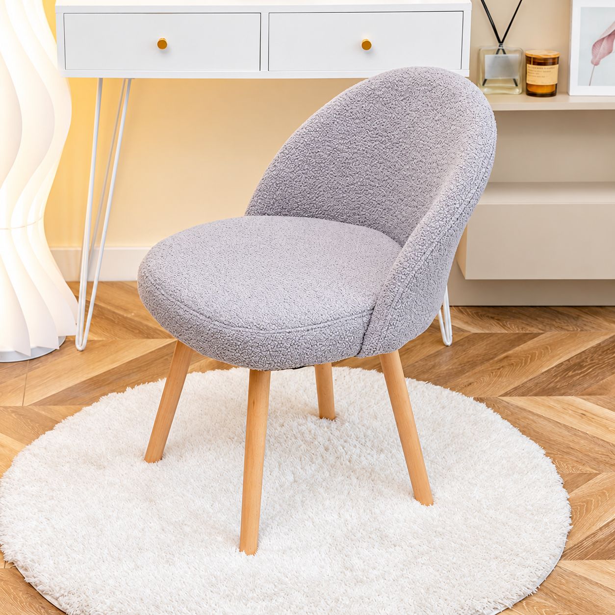 Gray Teddy Velvet