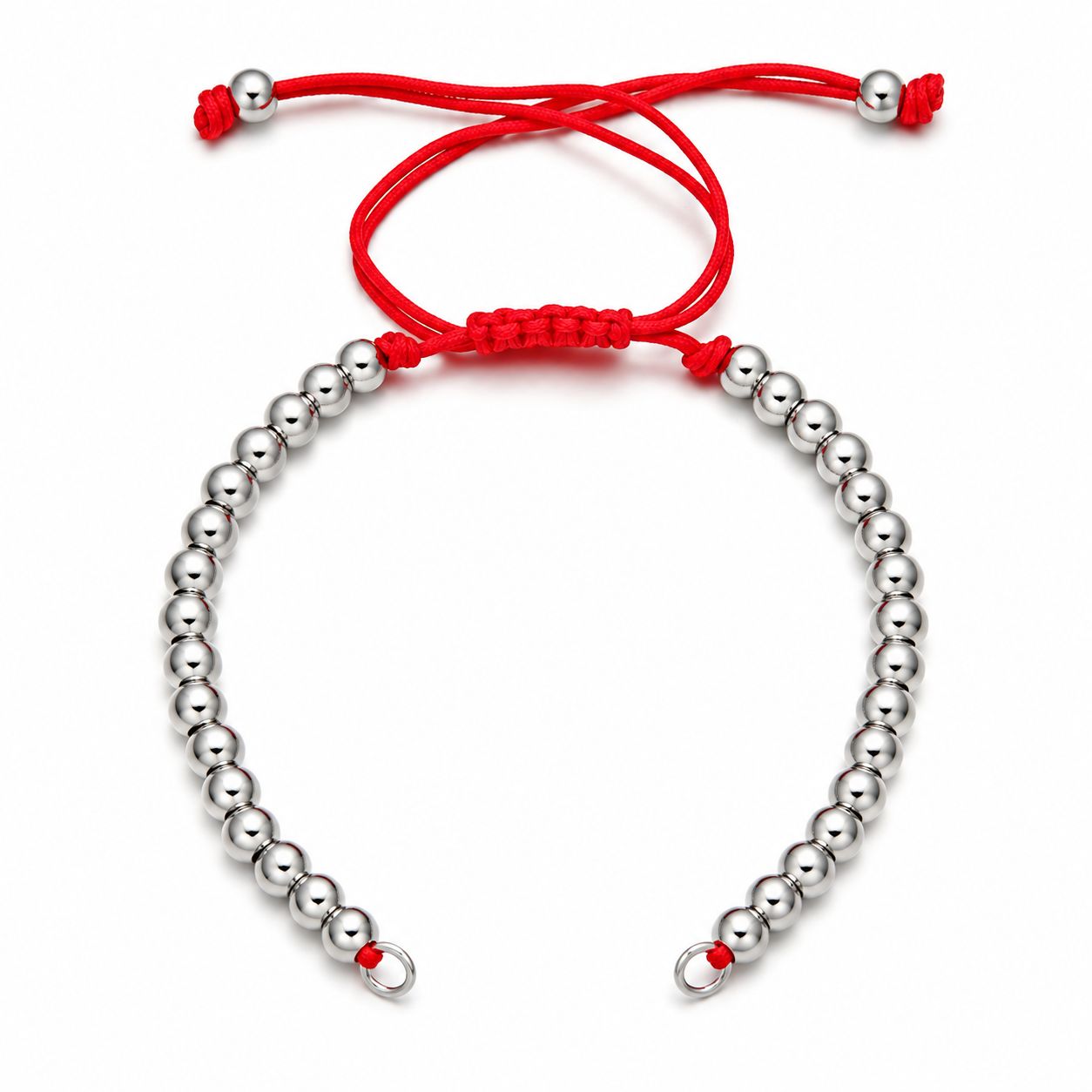 6:Red (silver beads)