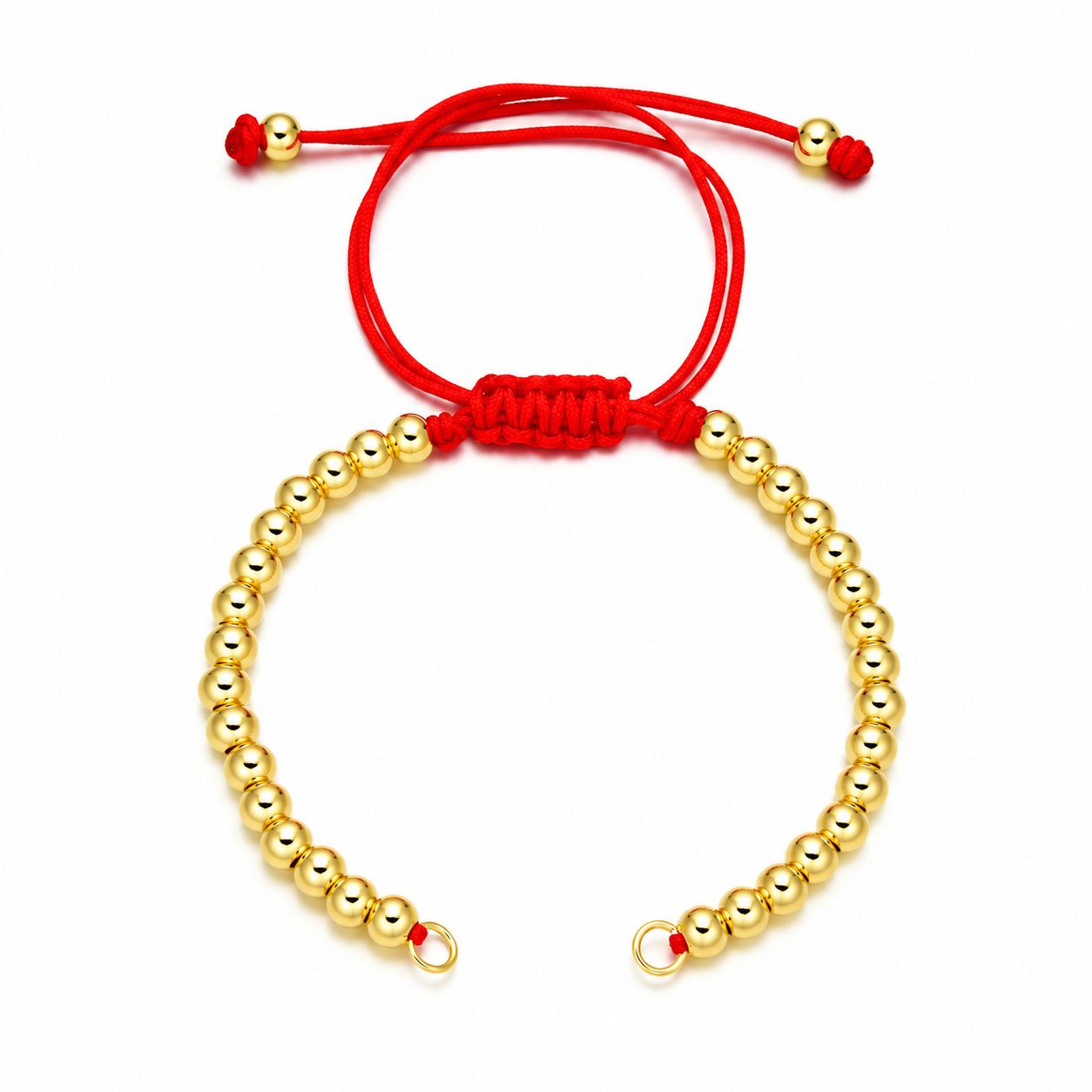 Red (gold beads)