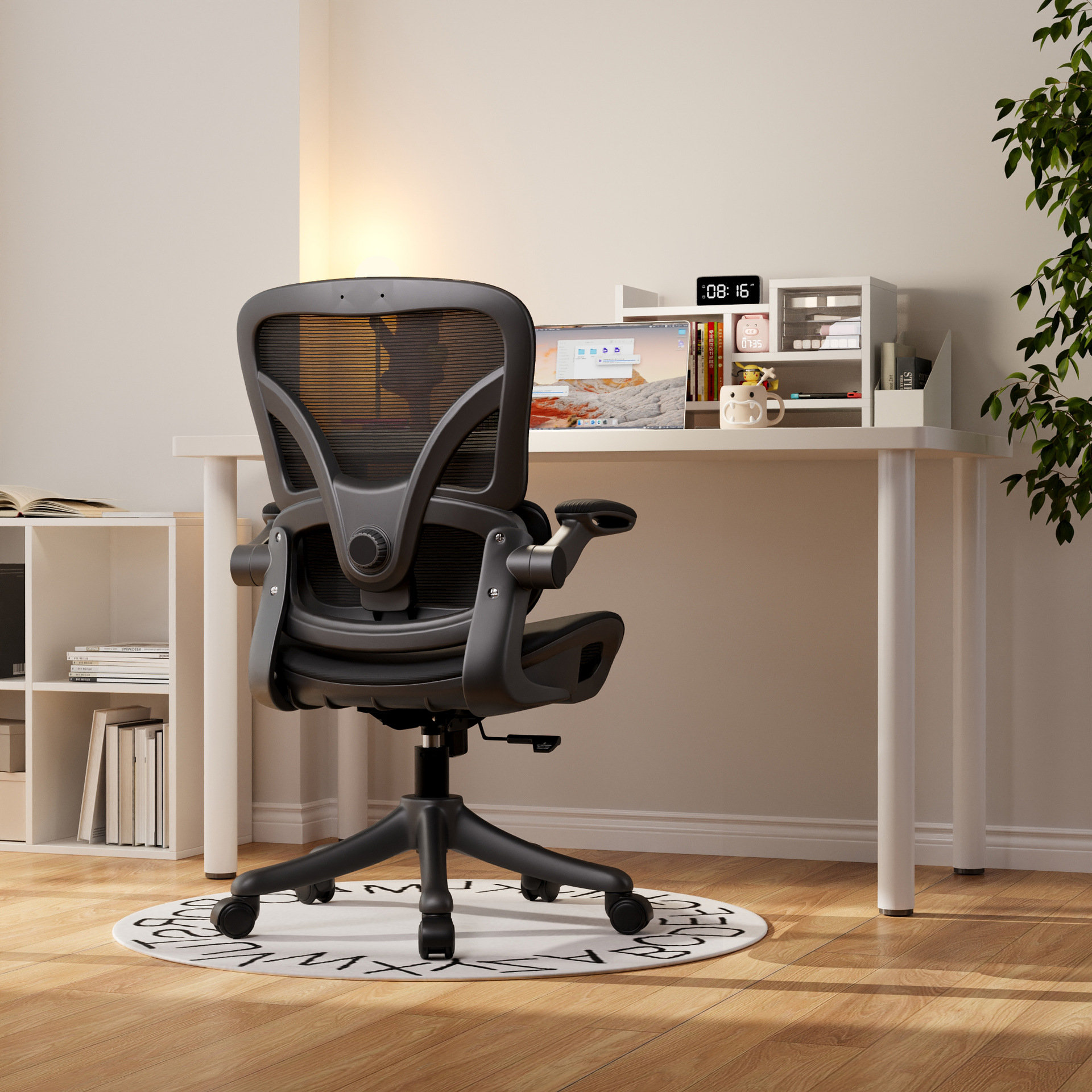 hollow style  black frame black net   Reclining Backrest