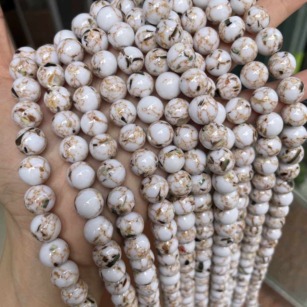 White 8mm/47pcs
