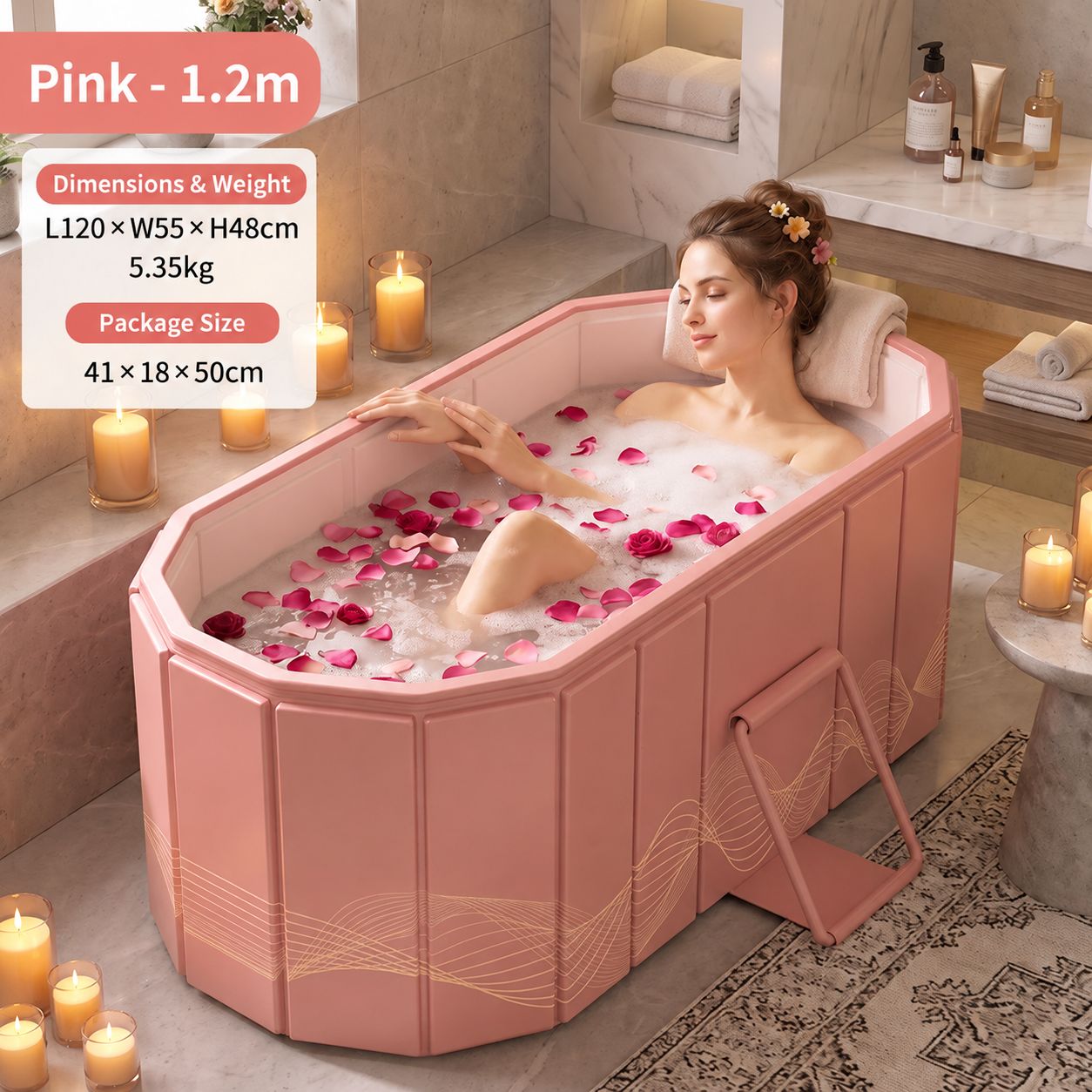 1.2m pink