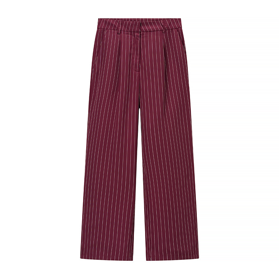 Burgundy trousers