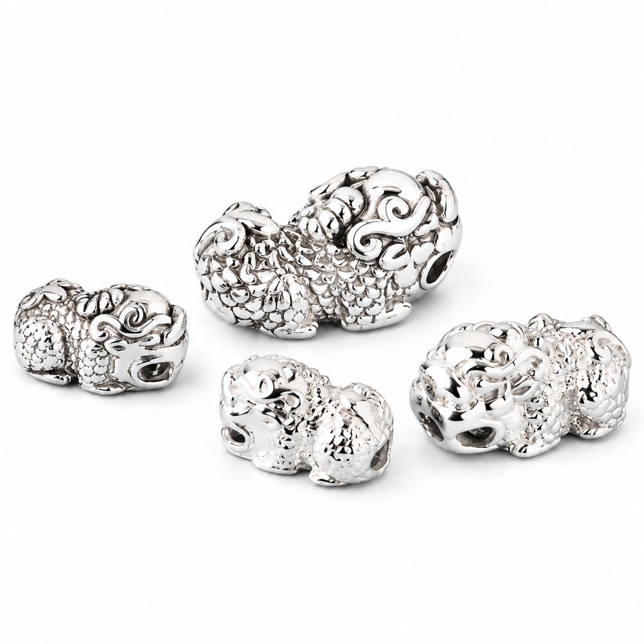 S925  Plain silver large 17.5x7.6mm