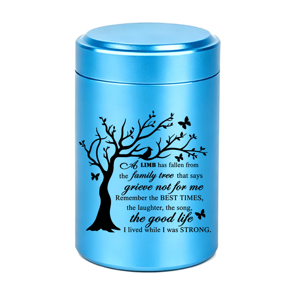 Sky blue jar 70x45mm