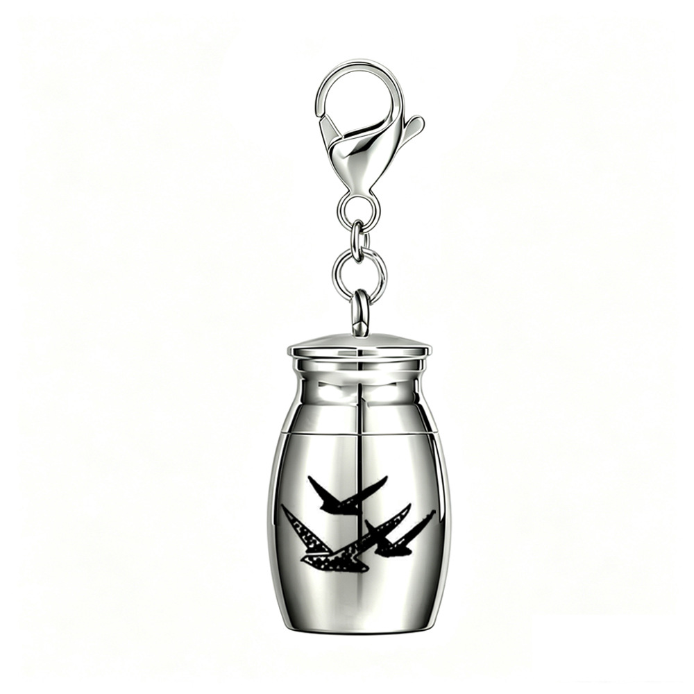 1:Peace dove jar 25*16mm lobster clasp No. 15