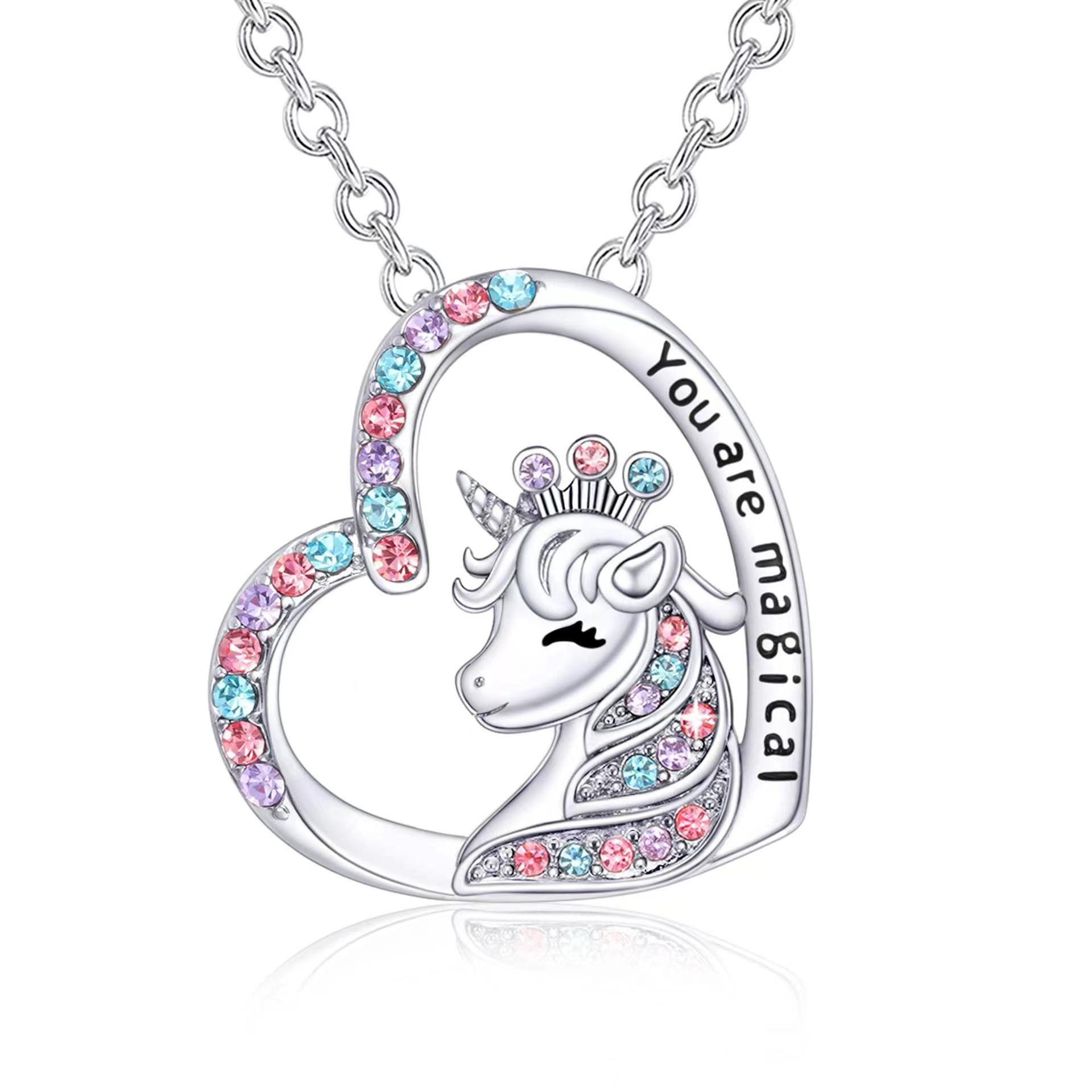 crown unicorn Silver 45cm