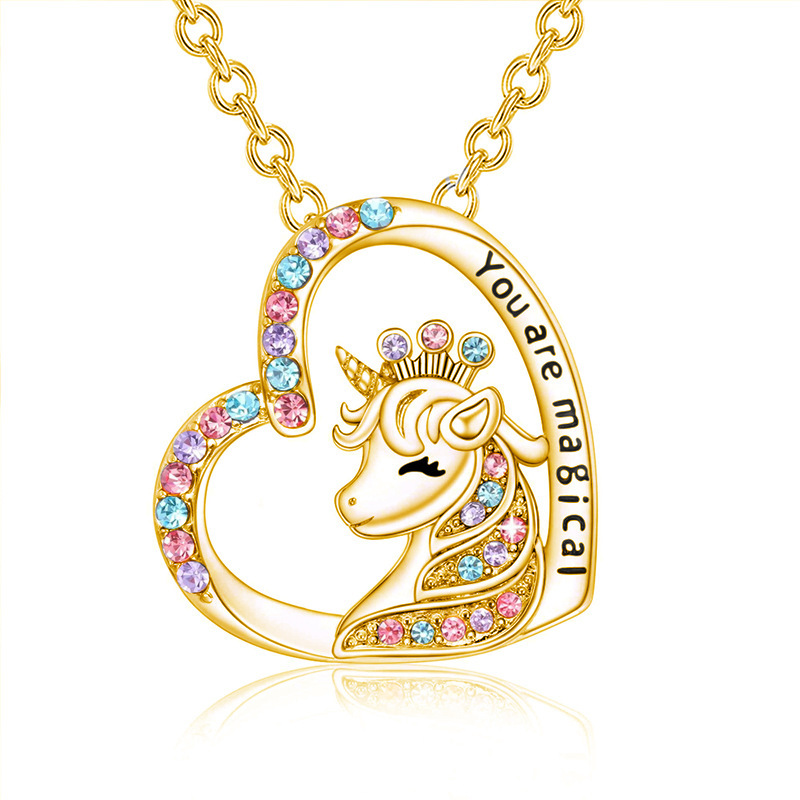 crown unicorn gold 45cm
