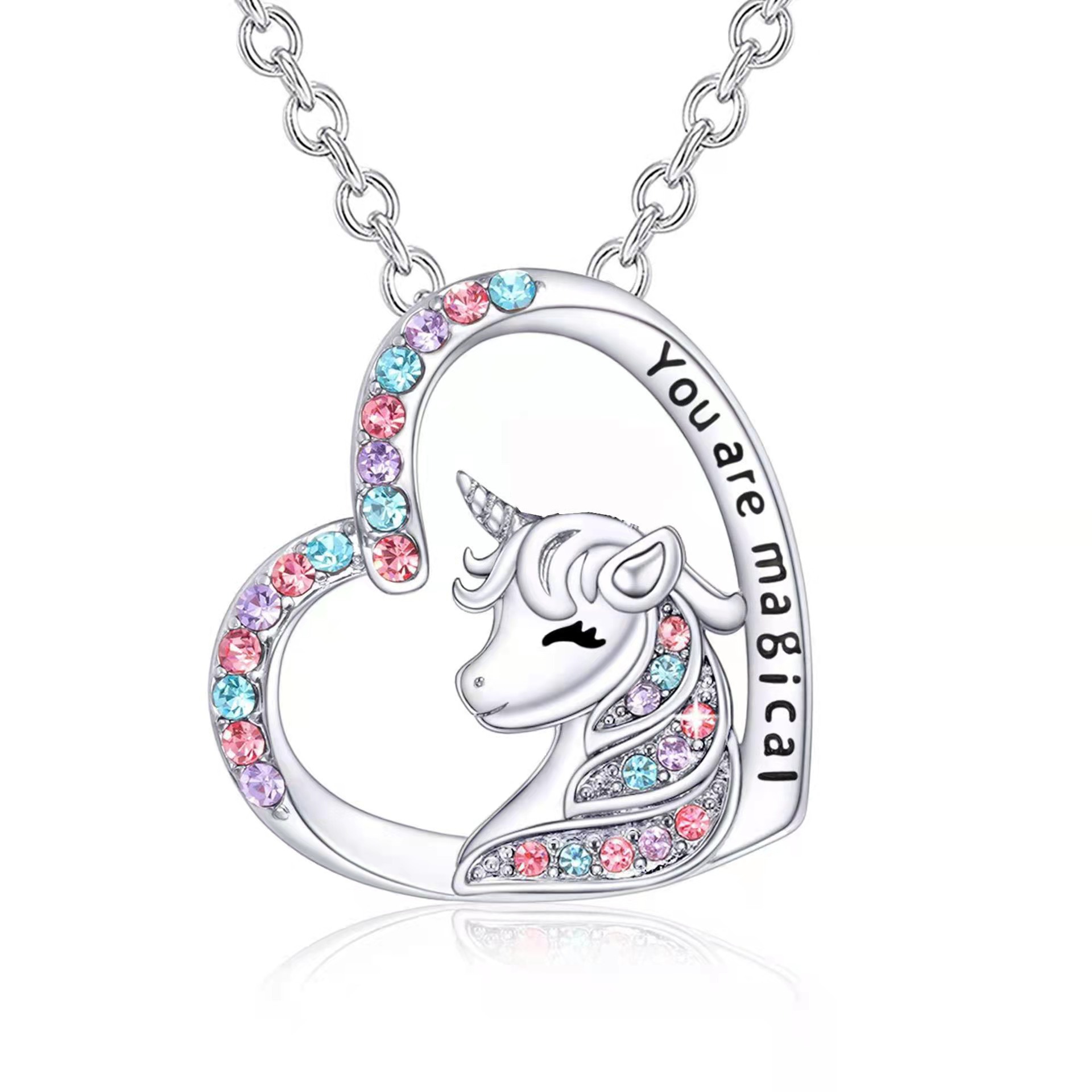 1:Women's unicorn Silver 45cm