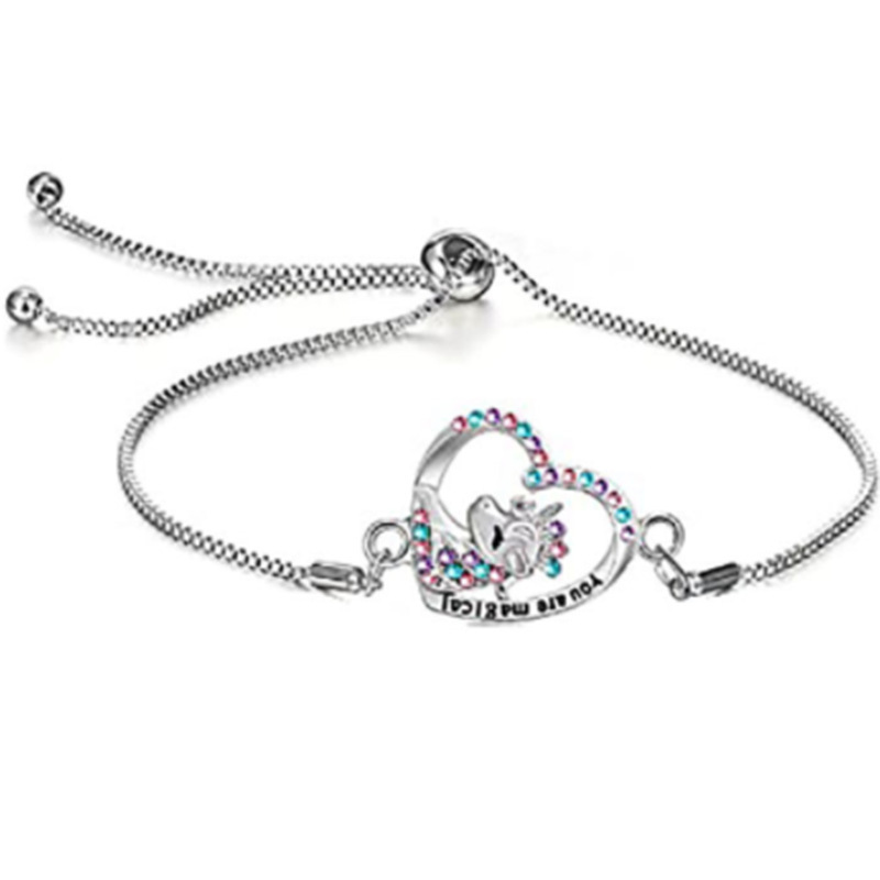 7:Women's crown unicorn Silver (bracelet)