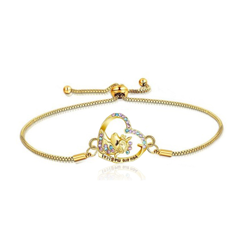 8:Women's One-horn Crown beast Gold (bracelet)