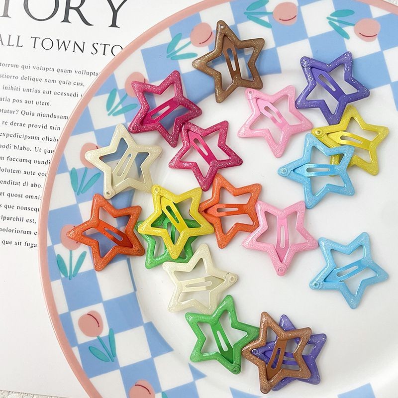 2:Glitter stars - mixed colors, single piece