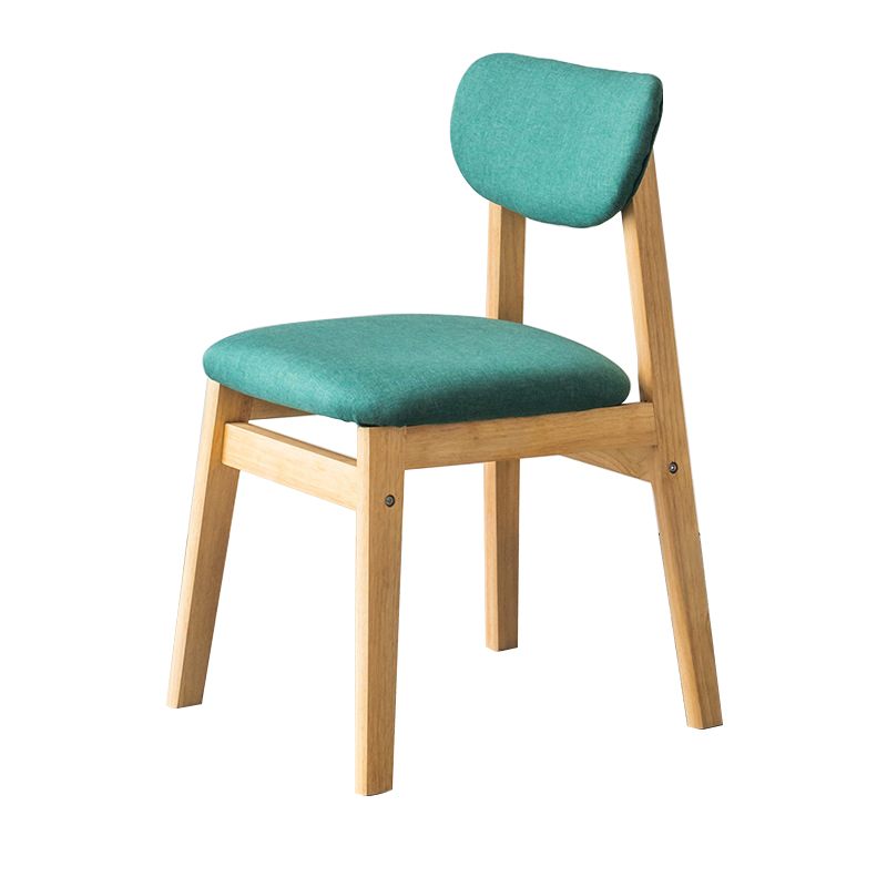 Mint Green  [Linen] Cushion  Natural Wood Legs