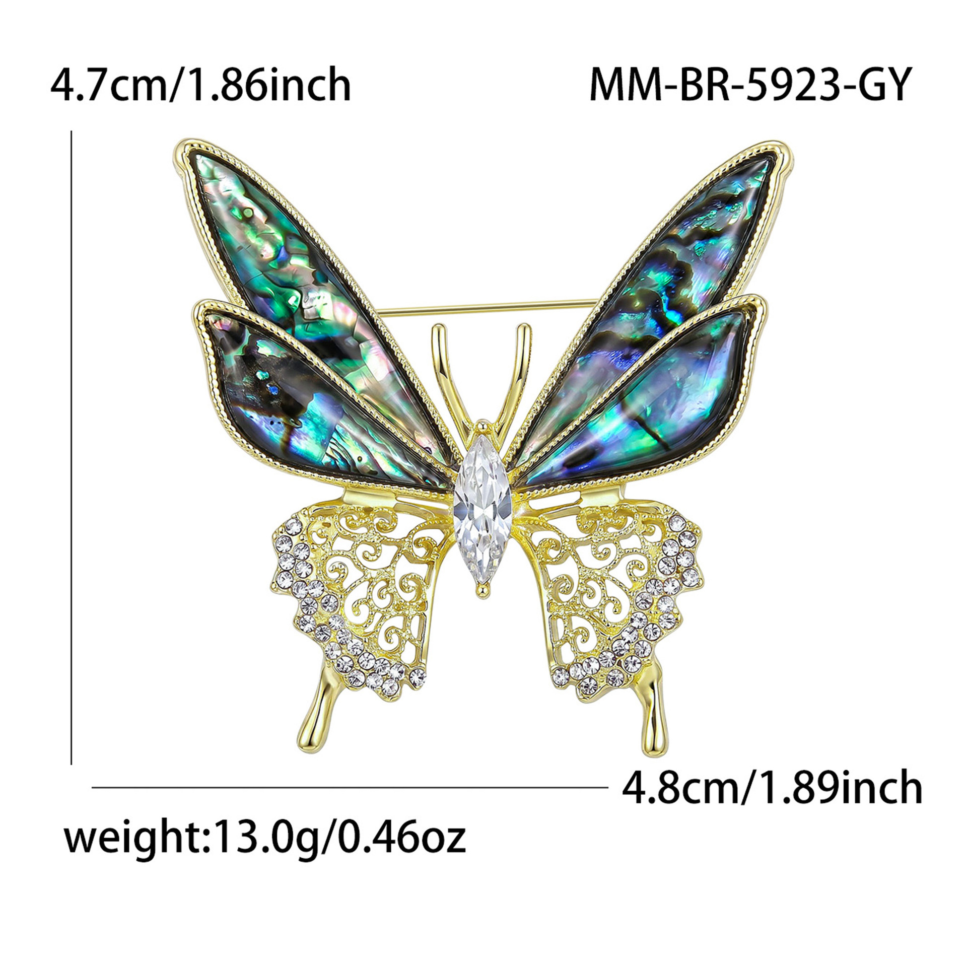 14K imitation gold - gray 5923-GY
